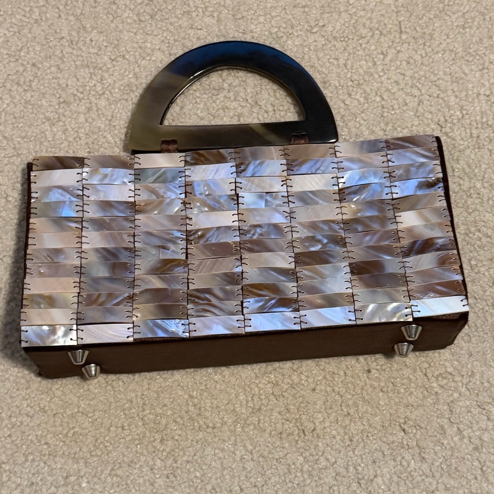 Vintage Mad by Design Mother of Pearl Clutch - Picture 2 of 8